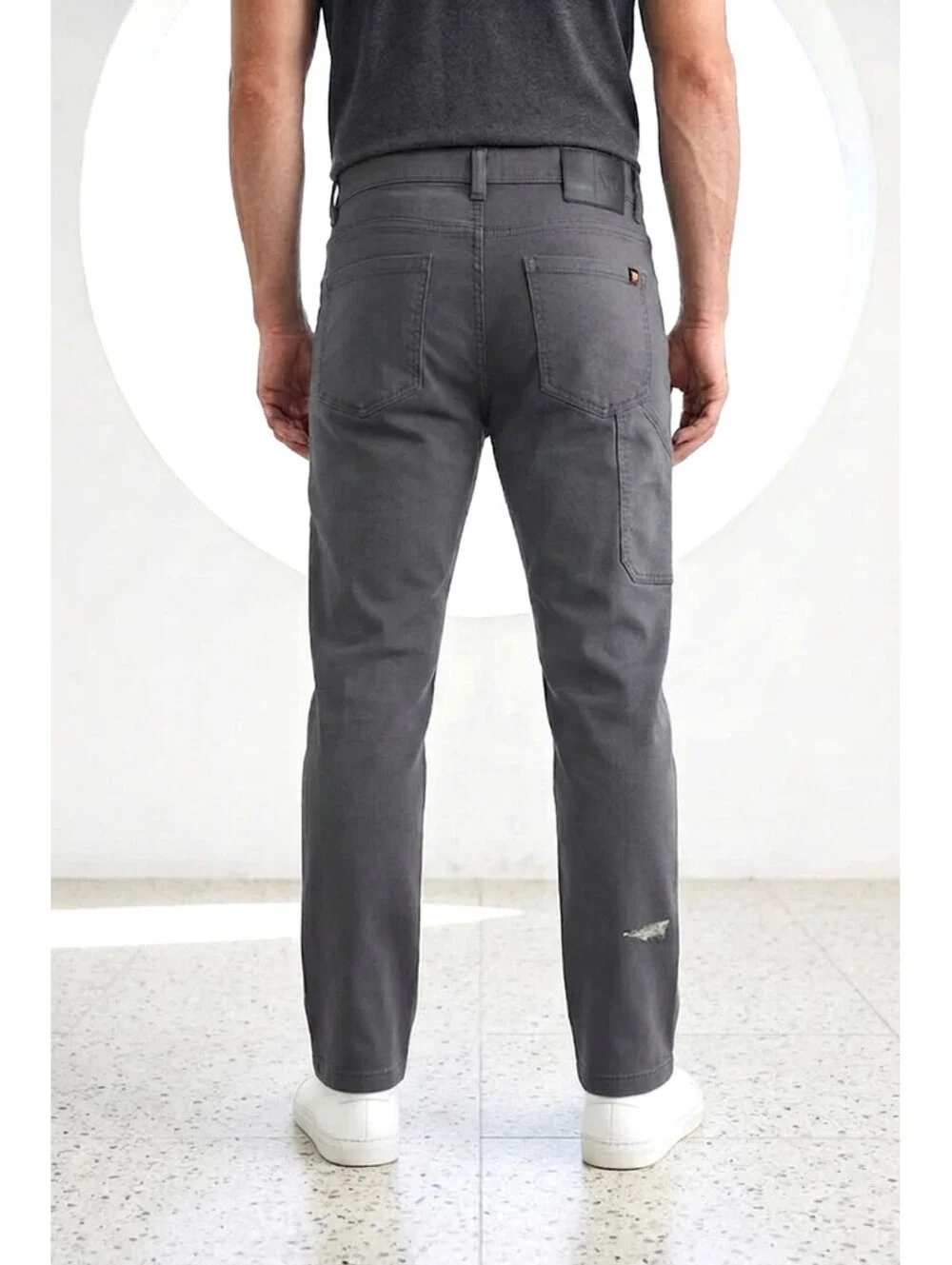 Eddie Bauer Men's Canvas Work Pants Dark Gray 30W X 32L